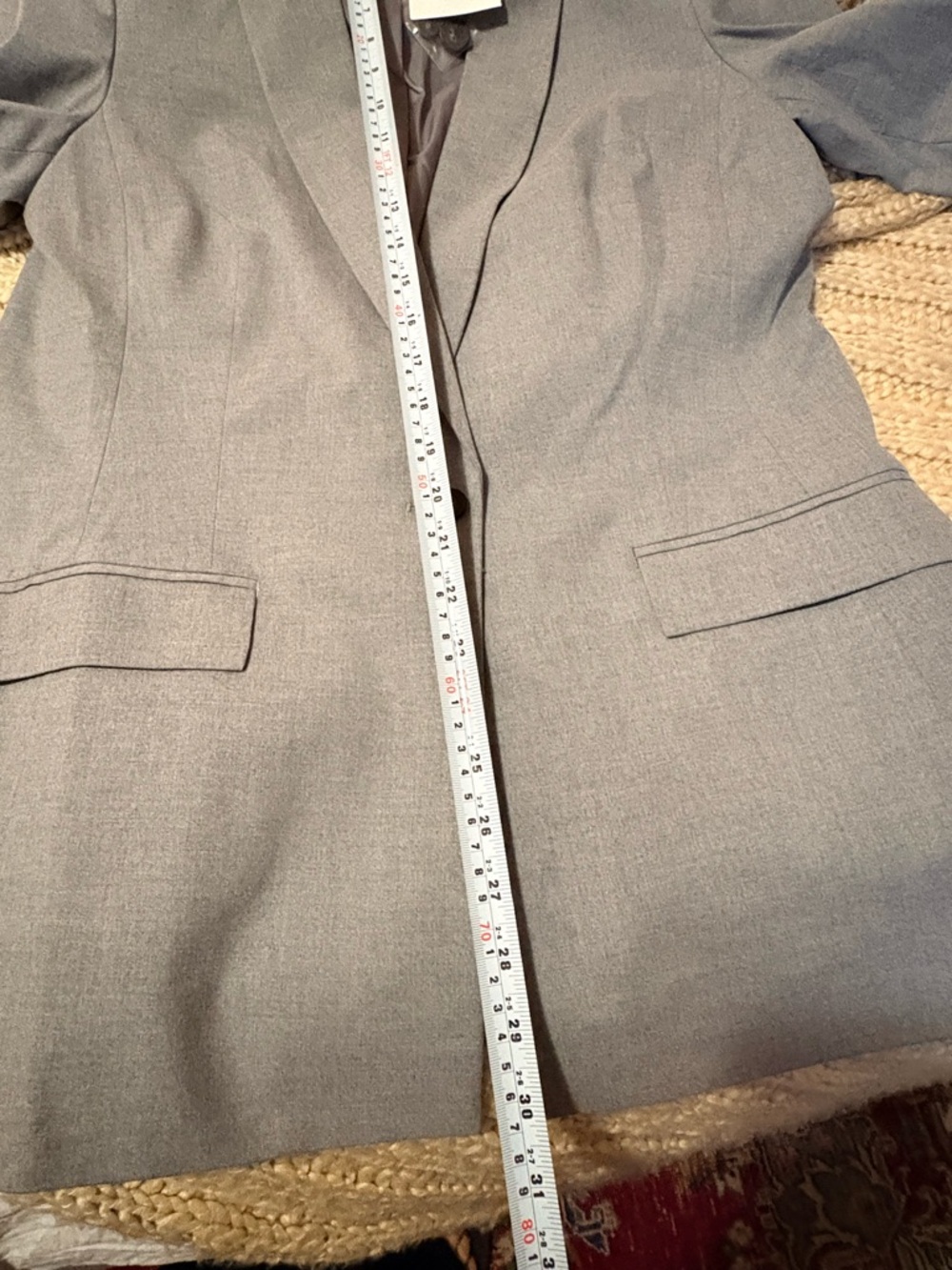 Reitmans Light Gray Single-Button Blazer - Picture 4 of 4